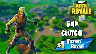 5 HP CLUTCH!! - Fortnite Battle Royale - 13 Kills (Fortnitemares)