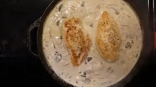 Chicken and Mushrooms in a thick cream sauce | RE-UPLOAD