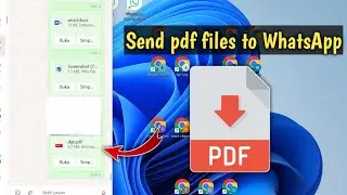 How to send pdf file to whatsapp from computer