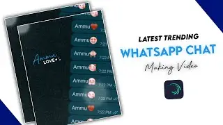 Latest Trending whatsapp chat making video 🤩🔥 | Alightmotion app tutorial | Vaishu Tech Official