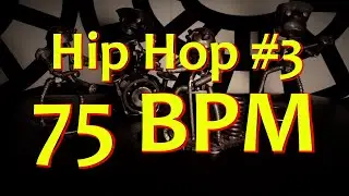 75 BPM - Hip Hop #3 - 4/4 Drum Beat - Drum Track