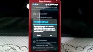How to partition SDCard using ROM Manager