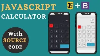 Black/White Theme Calculator in JavaScript using Bootstrap With Source Code  samehulhaq