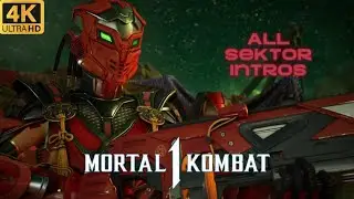 Mortal Kombat 1 - All SEKTOR Intro Dialogues (Khaos Reigns DLC)