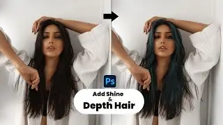 How to add shine and depth to hair | Add shine in hair in photoshop | Change hair color in photoshop
