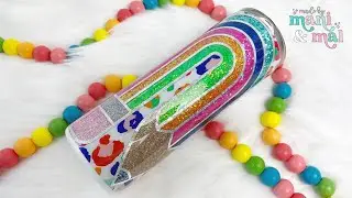 Rainbow Teach Tumbler Template Tutorial | Teacher Appreciation