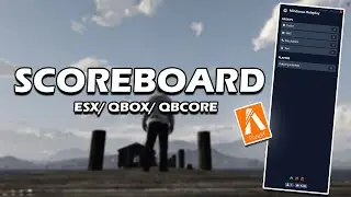 Free Modified Scoreboard for ESX, QBOX, QBCORE - How to replace FiveM  scoreboard ? - Tutorial