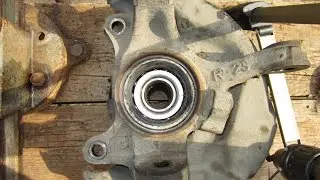 Replacing the front wheel bearing on a Toyota