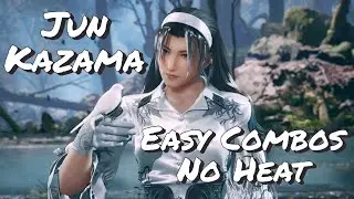 Jun Kazama Guide - Easy Combos with Notations, No Heat