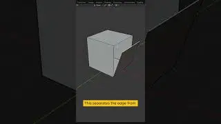 Split Faces and vertices in Blender  #tutorial #tips #blender #3d #b3d #learning