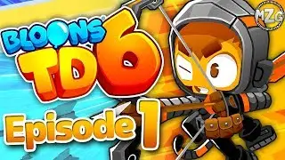 NEW Bloons Game! - Bloons TD 6 Gameplay Walkthrough - Episode 1 - Quincy Hero! (iOS, Android)