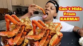 CRAB LEGS + GIANT SHRIMP SEAFOOD BOIL DRIPPING WITH SAUCE