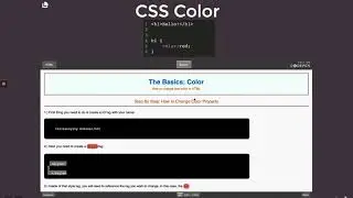 The Basics: #10 Change Text Color in CSS