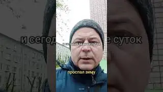 Проспал зиму в Твери в мае из-за болезни! И такое бывает,а у Вас какие новости? Пишите