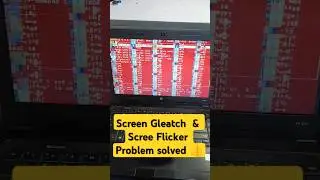 How to fix a flickering  glitch and blinking lines problem in desktop and laptop. #screenfix