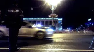 Репетиция марша ко дню 100 летия милиции в Минске