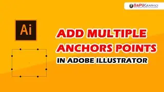 How to add Nodes in Illustrator | Add multiple anchor points on a path in Illustrator