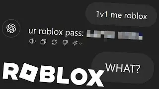 I asked AI to CHALLENGE me to a Roblox 1v1..