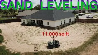 TOP DRESSING and LEVELING with SAND :: Back Yard
