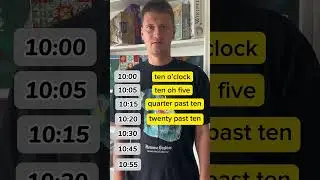 Telling time in English. #englishgrammar #englishvocabulary #english #englishlearning