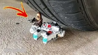 Car vs Lego - Millennium Falcon Experiment 34 + Slowmo!