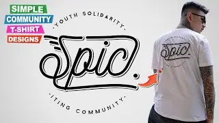 SIMPLE!!! How to Make Community T-Shirt Design Photoshop Tutorial