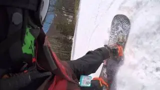 Snowboarding at Jiminy Peak. GoPro helmet cam 3-3-16
