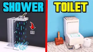 8 Realistic BATHROOM Builds In Minecraft || Minecraft Builds Tutorial
