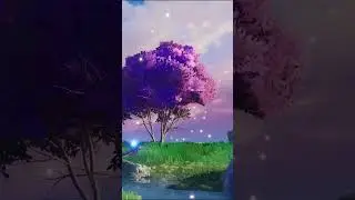 Unreal engine 5 - stylized environment art - pink tree