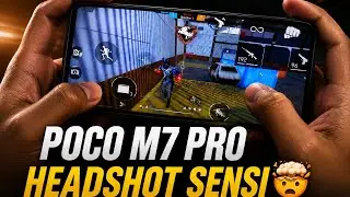 🔥 POCO M7 Pro 5G Best Headshot Sensi 🤯 | Custom HUD & Settings 2026- Amateur Aryan 