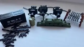 Лего Миниганы и снаряжения. Lego SWAT. POLICE.