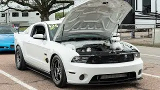 Twin Turbo Mustang going mid 7s