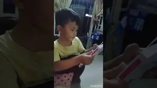 Little boy is reading a book #learning #reading