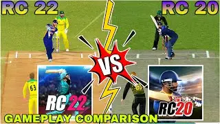 Real Cricket 22 vs Real Cricket 20 - RC 22 vs RC 20 Comparison