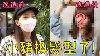 時隔一個月終於洗頭！小豬換髮型啦！媽媽也可以愛漂亮！#媽媽愛漂亮