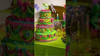 Wes Anderson Meets Meow Wolf Styled Wedding Shoot