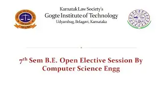 7th Sem B.E. Open Elective Session by Computer Science Engg