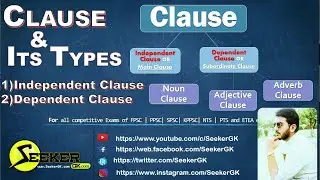 Clause in English Grammar | Types and examples of Clause | Dependent and Independent Clause | Seeker