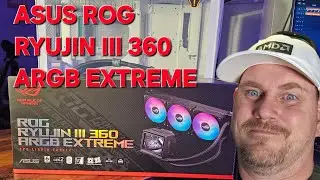 ASUS ROG RYUJIN III 360 ARGB Extreme CPU Liquid Cooler 35 LCD Screen