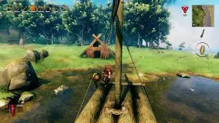 Valheim Sailing - Weather Effects - Raw footage