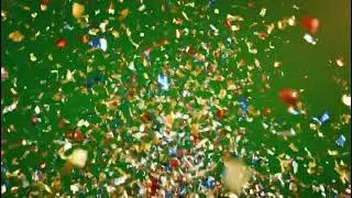 Realistic Green Screen Confetti with Sound: Ultimate Free VFX Overlay Download