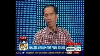 DEBAT PILGUB DKI (1)  PUTARAN DUA METRO TVTTNG TRANSPORTASI / THE FINAL ROUND