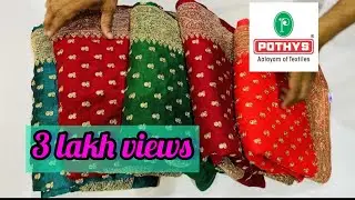 Pothys beautiful sarees collections with price ......ready made blouse , cora silk sarees ,...,ect