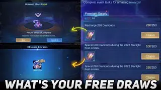 HOW TO GET FREE LESLEY ANNUAL STARLIGHT SKIN USING FREE DRWAS IN ANNUAL STAR FEST DRAWS | MLBB