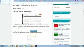How to Add a New CMS Page in Magento 2
