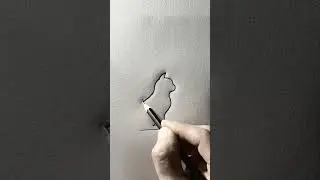 Drawing Dog and Cat from One Line Art 