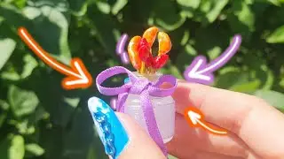 🍓 ✨️ФРУКТЫ в СТЕКЛЕ для кукол! | Миниатюрная еда из полимерной глины | Sunny Dream