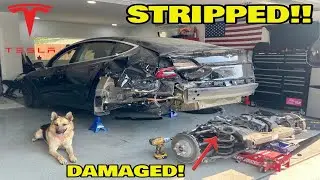 Rebuilding a Wrecked TESLA Model 3 from COPART ( Salvage Tesla part 3 )