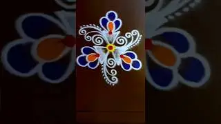 small and simple muggulu 🌺 daily kolam 🌺#shorts #trending #kolam #rangoli