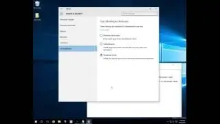 Enable Windows 10 Developer Mode